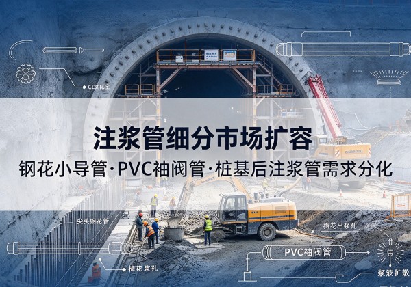 临城注浆管细分市场扩容，隧道钢花小导管、PVC 袖阀管、桩基后注浆管需求分化